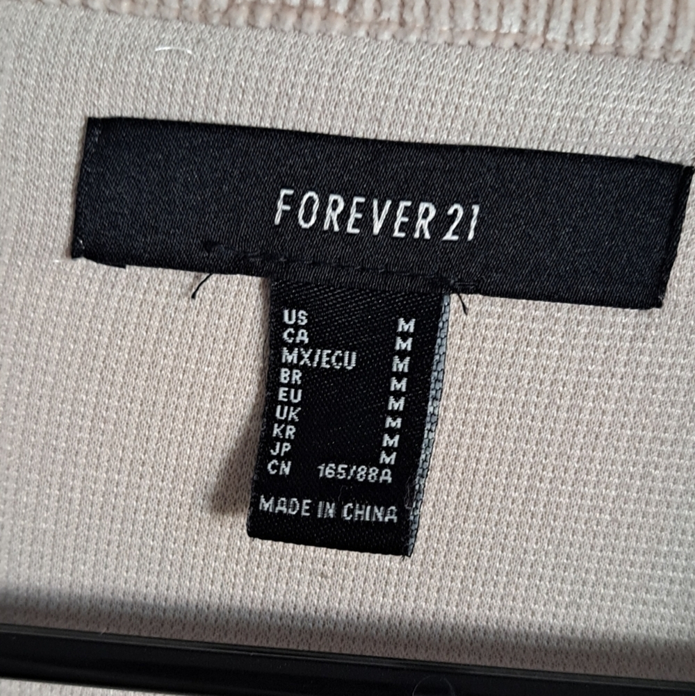 Forever 21 Cream Corduroy Shacket - Picture 3 of 4
